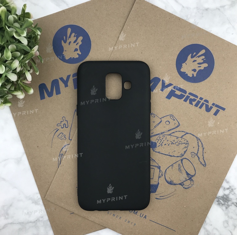 Чохол силіконовий для Samsung A6 чорний (4844) 
