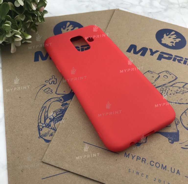 Чохол силіконовий для Samsung A6 червоний (4846) 