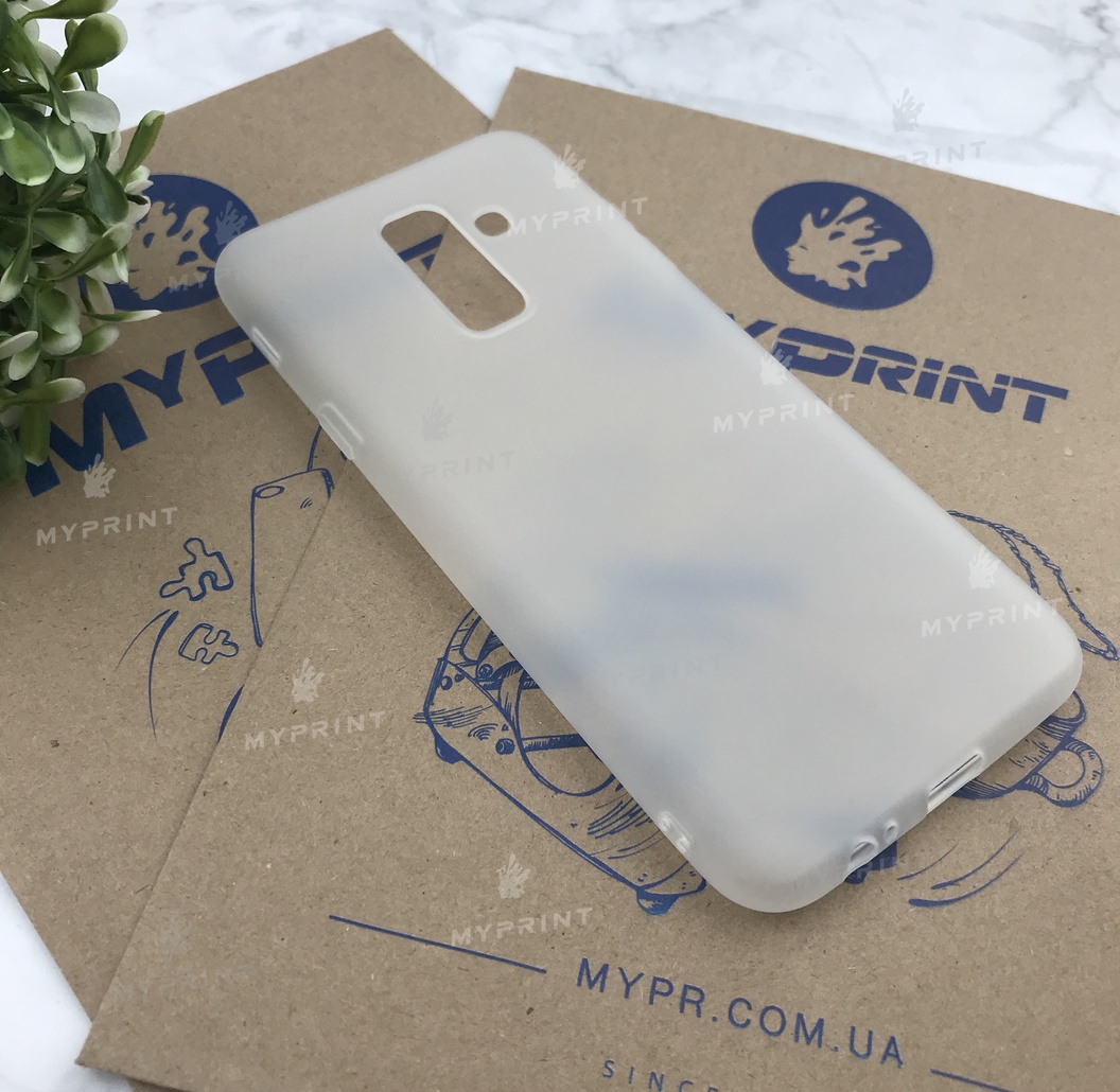 Чохол силіконовий для Samsung A6 Plus білий (4837) - фото 2 Чохол силіконовий для Samsung A6 Plus білий (4837) - фото 2 - Чохли для УФ друку