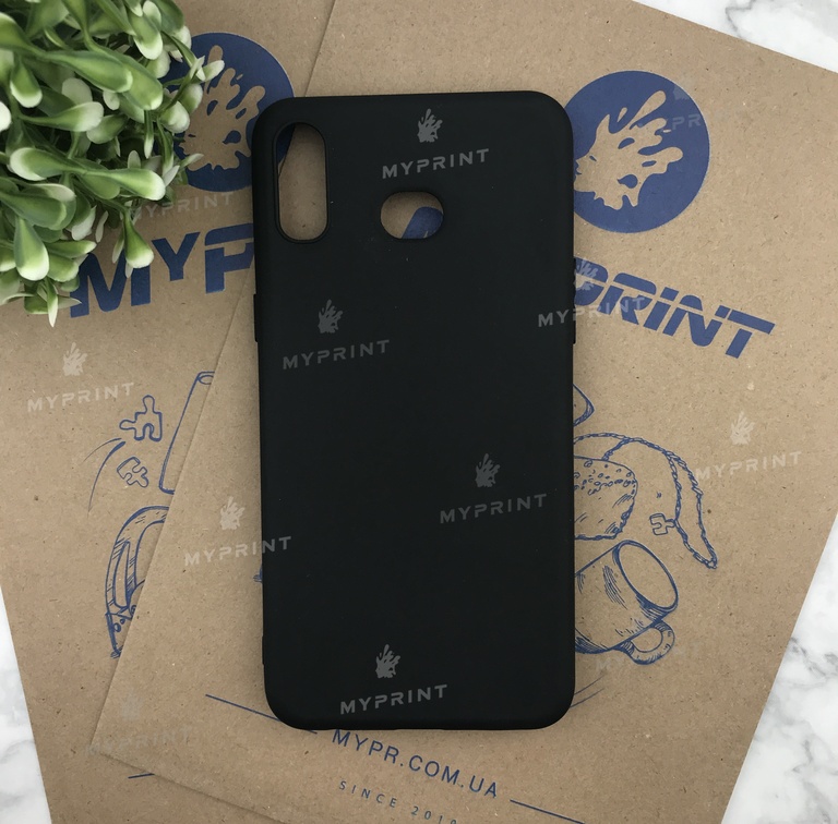 Чохол силіконовий для Samsung A6S чорний (4850) 