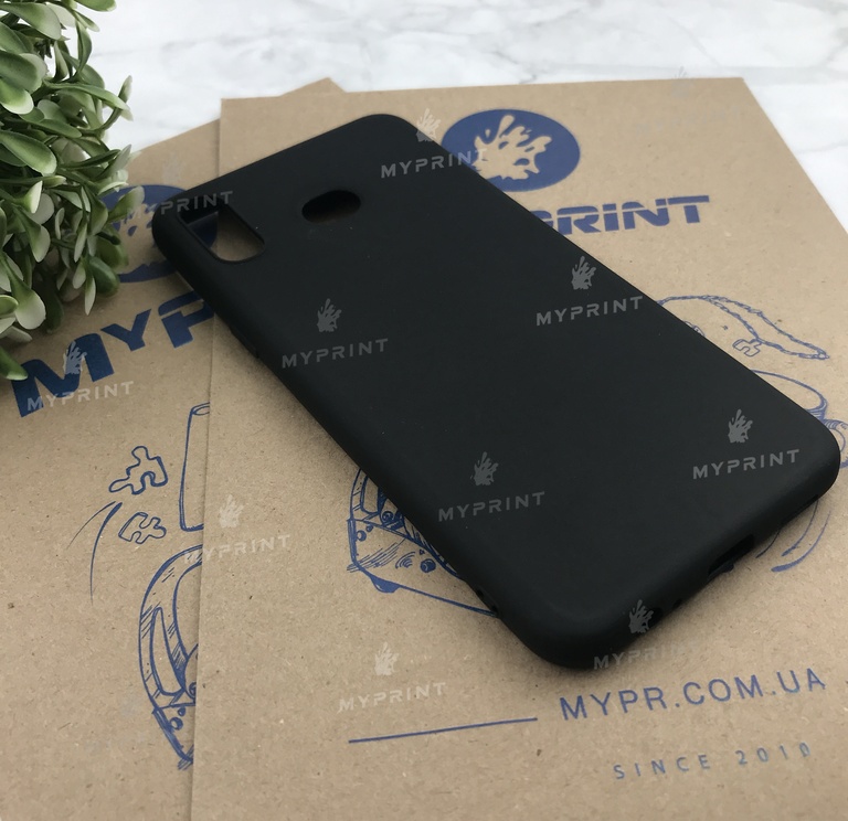 Чохол силіконовий для Samsung A6S чорний (4850) 