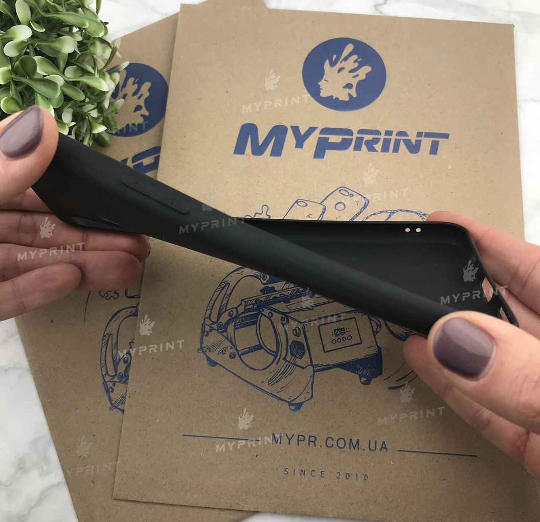 Чохол силіконовий для Samsung A6S чорний (4850) - фото 3 - Чохли для УФ друку