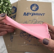 Чохол силіконовий для Samsung A6S рожевий (4851) - фото 3 - Чохли для УФ друку