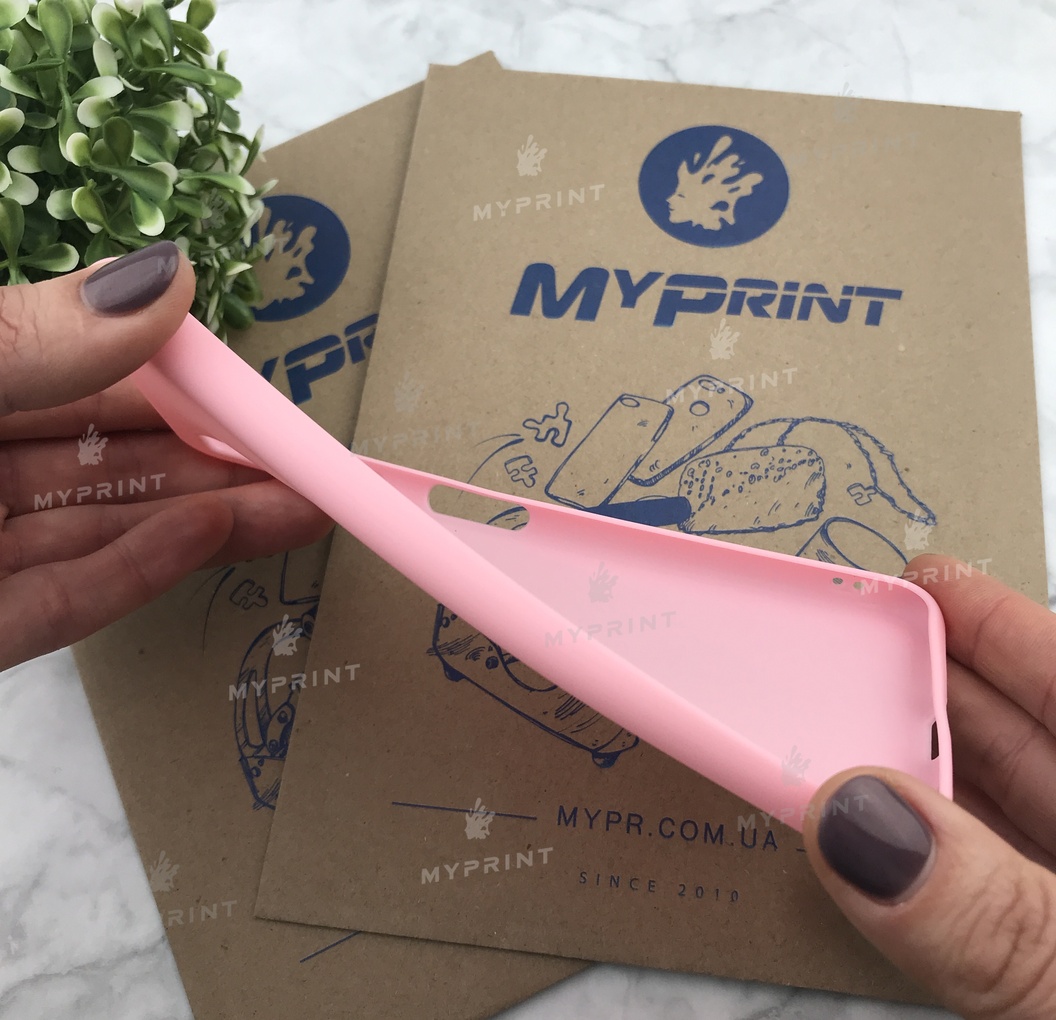 Чохол силіконовий для Samsung A7 2018 рожевий (4857) - фото 3 - Чохли для УФ друку