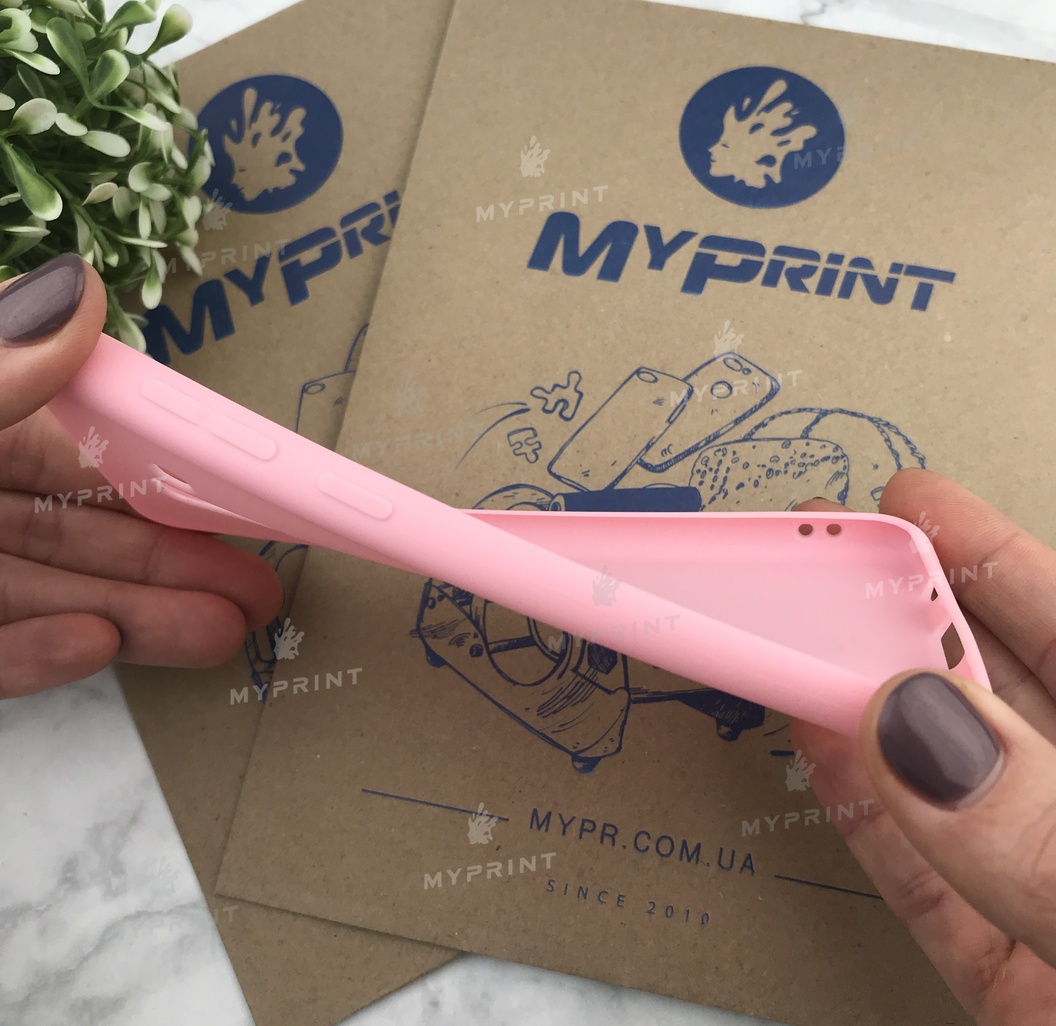 Чохол силіконовий для Samsung A8 2018 рожевий (4869) - фото 3 - Чохли для УФ друку