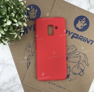 Чохол силіконовий для Samsung A8 2018 червоний (4870) - фото 1 - Чохли для УФ друку