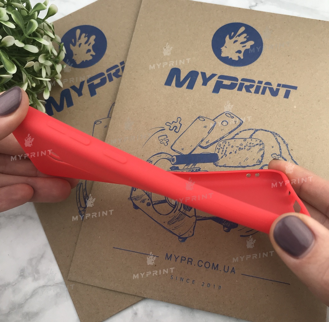 Чохол силіконовий для Samsung A8 2018 червоний (4870) - фото 3 - Чохли для УФ друку