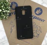 Чохол силіконовий для Samsung A8 Plus 2018 чорний (4874) - фото 1 - Чохли для УФ друку