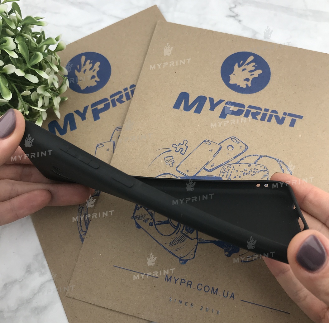 Чохол силіконовий для Samsung A8 Plus 2018 чорний (4874) - фото 3 - Чохли для УФ друку