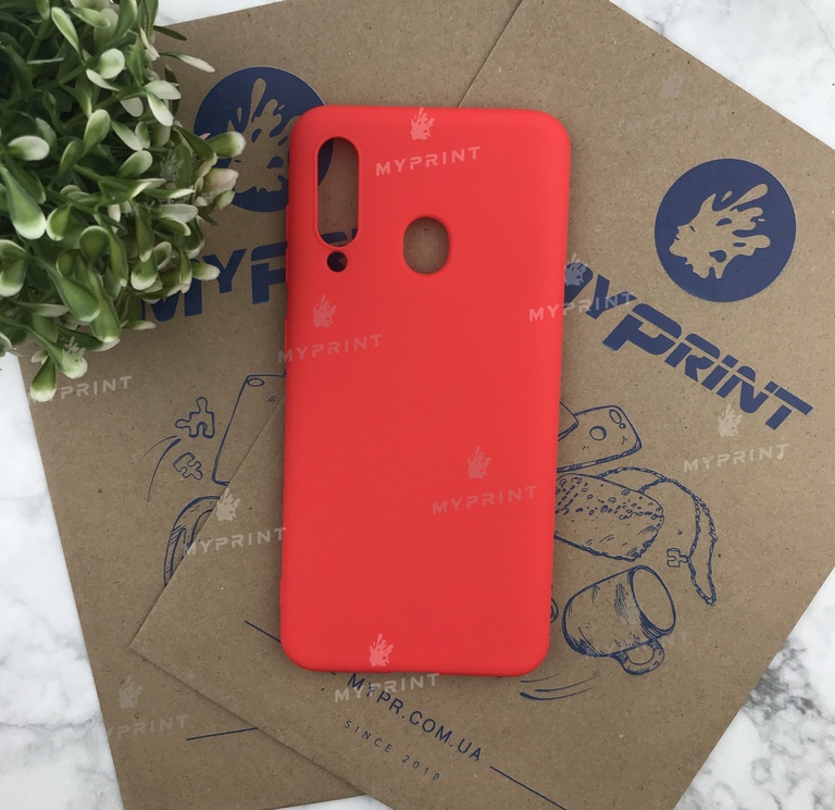 Чохол силіконовий для Samsung A60 / M40 червоний (5497) 