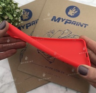 Чохол силіконовий для Samsung A60 / M40 червоний (5497) - фото 3 - Чохли для УФ друку