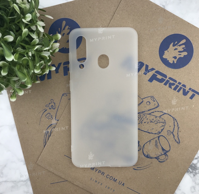 Чохол силіконовий для Samsung A60 / M40 білий (5498) 