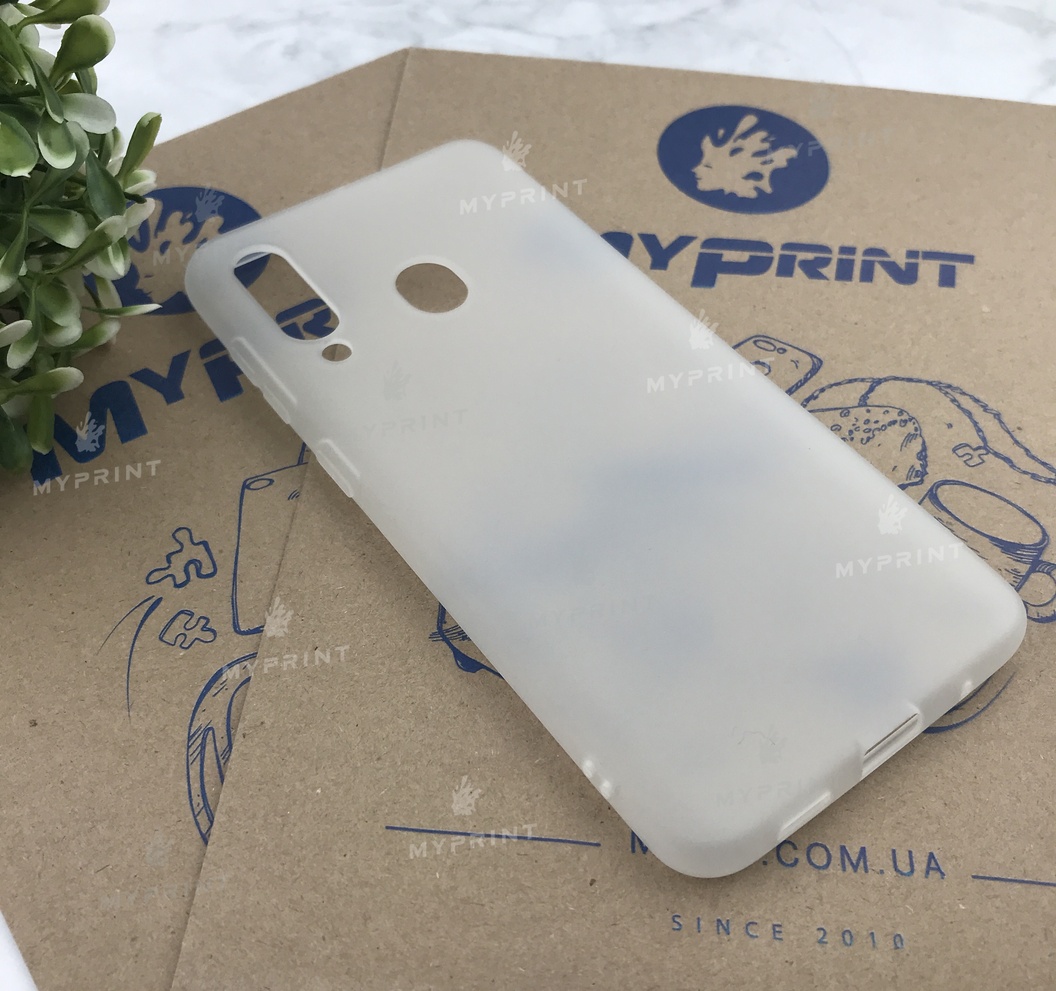 Чохол силіконовий для Samsung A60 / M40 білий (5498) - фото 2 Чохол силіконовий для Samsung A60 / M40 білий (5498) - фото 2 - Чохли для УФ друку