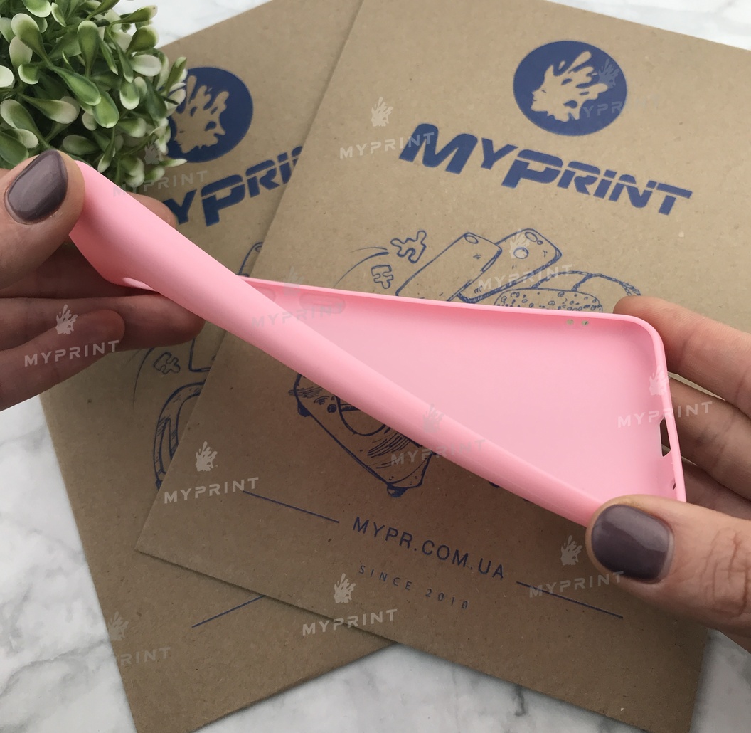 Silicone case for Samsung A60 / M40 pink (5499) - фото 3 Silicone case for Samsung A60 / M40 pink (5499) - фото 3 - Covers for UV printing