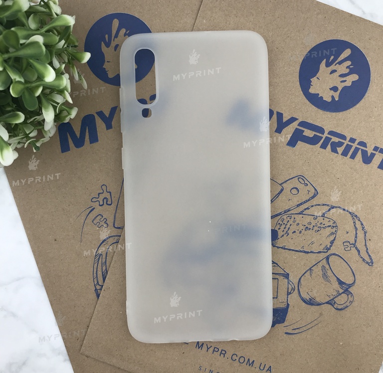 Чохол силіконовий для Samsung A70 / A70s білий (5629) 