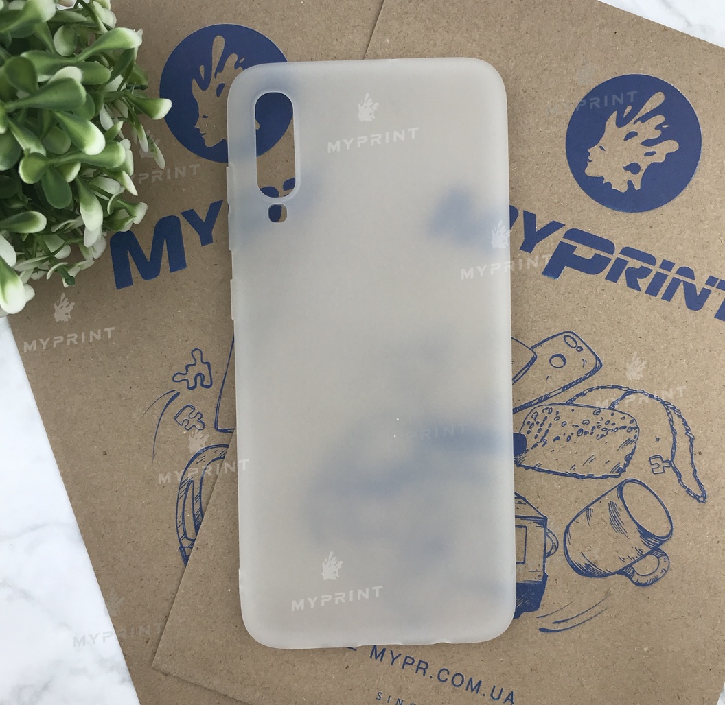 Чохол силіконовий для Samsung A70 / A70s білий (5629) - фото 1 Чохол силіконовий для Samsung A70 / A70s білий (5629) - фото 1 - Чохли для УФ друку
