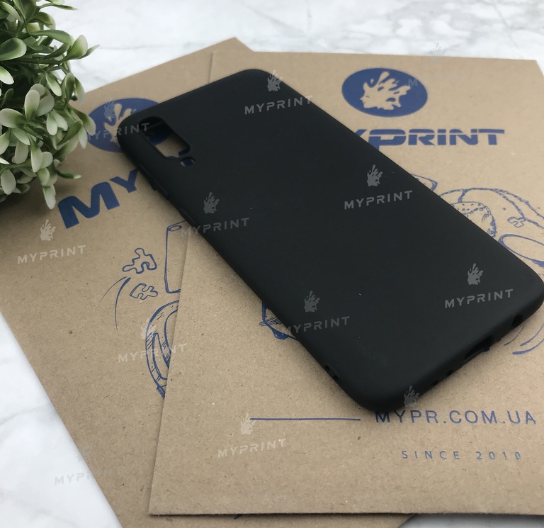 Чохол силіконовий для Samsung A70 / A70s чорний (5502) 