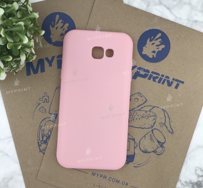 Чохол силіконовий для Samsung A720 рожевий (4863) 