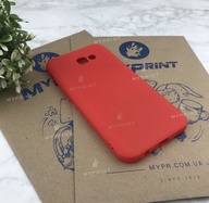 Чохол силіконовий для Samsung A720 червоний (4864) - фото 2 - Чохли для УФ друку