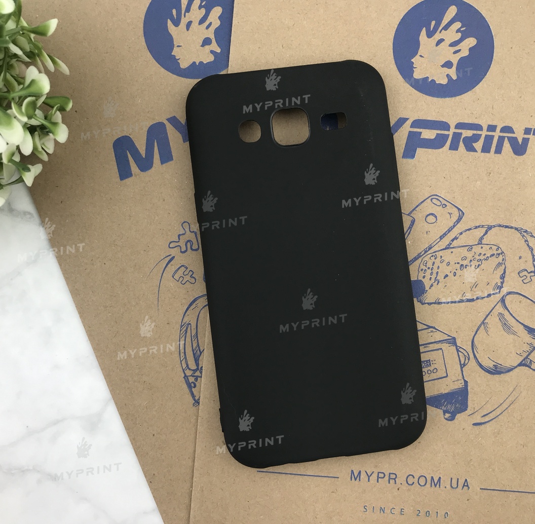 Чохол силіконовий для Samsung J500 чорний (4931) - фото 1 - Чохли для УФ друку