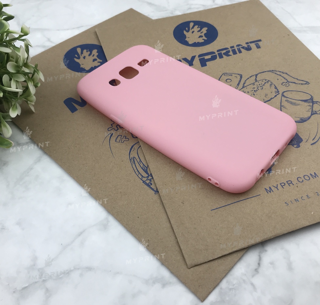 Чохол силіконовий для Samsung J500 рожевий (4932) - фото 2 - Чохли для УФ друку