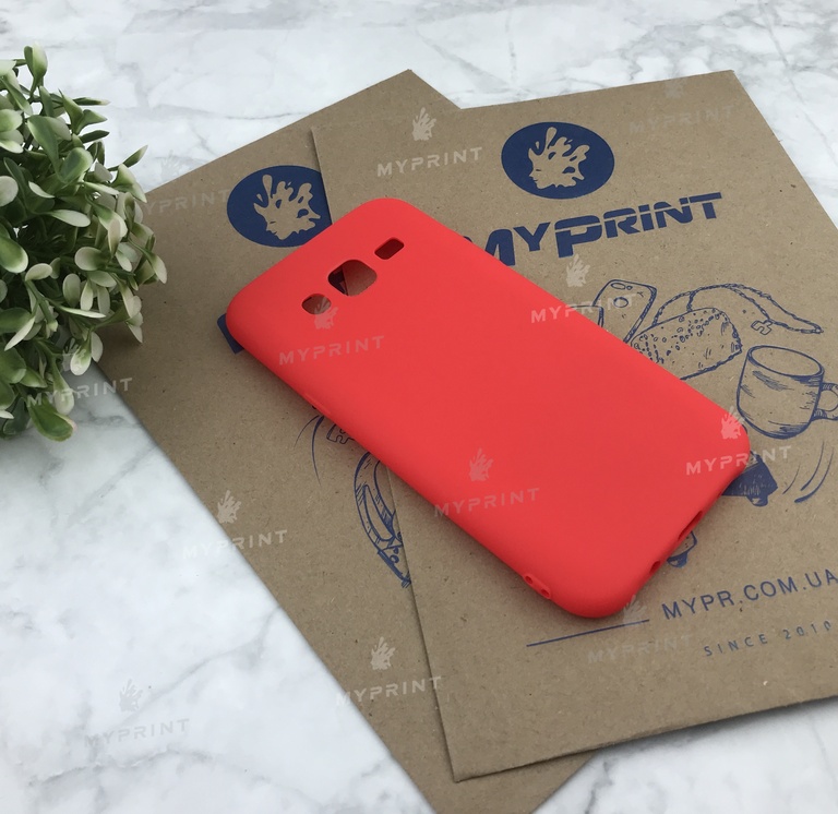 Чохол силіконовий для Samsung J500 червоний (4933) 