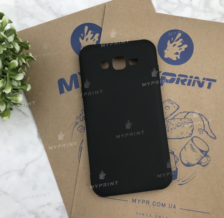 Чохол силіконовий для Samsung J700 чорний (4961) 