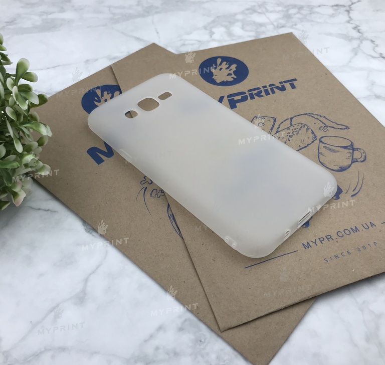 Чохол силіконовий для Samsung J700 білий (4960) 