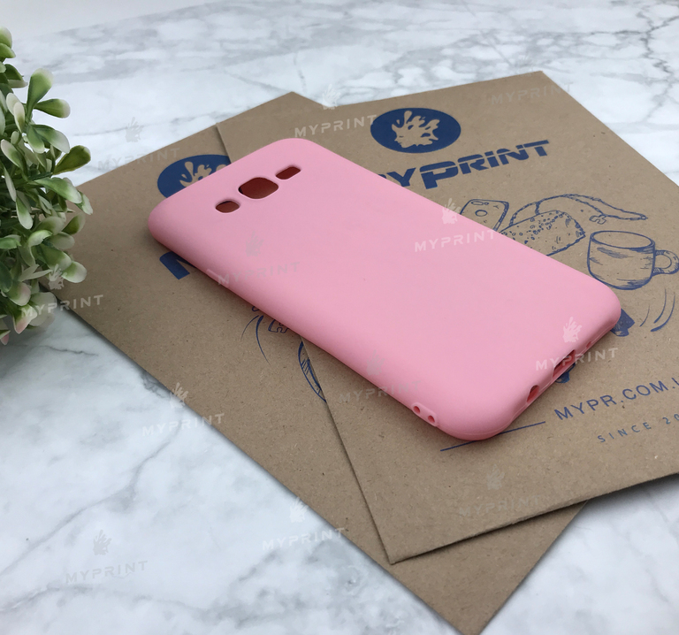 Чохол силіконовий для Samsung J700 рожевий (4962) 