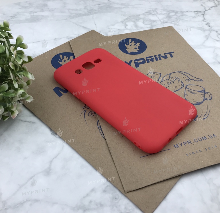 Чохол силіконовий для Samsung J700 червоний (4963) 