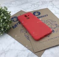 Чохол силіконовий для Samsung J8 2018 червоний (4981) - фото 2 - Чохли для УФ друку