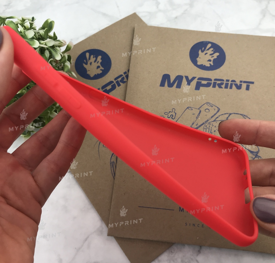 Чохол силіконовий для Samsung J8 2018 червоний (4981) - фото 3 - Чохли для УФ друку
