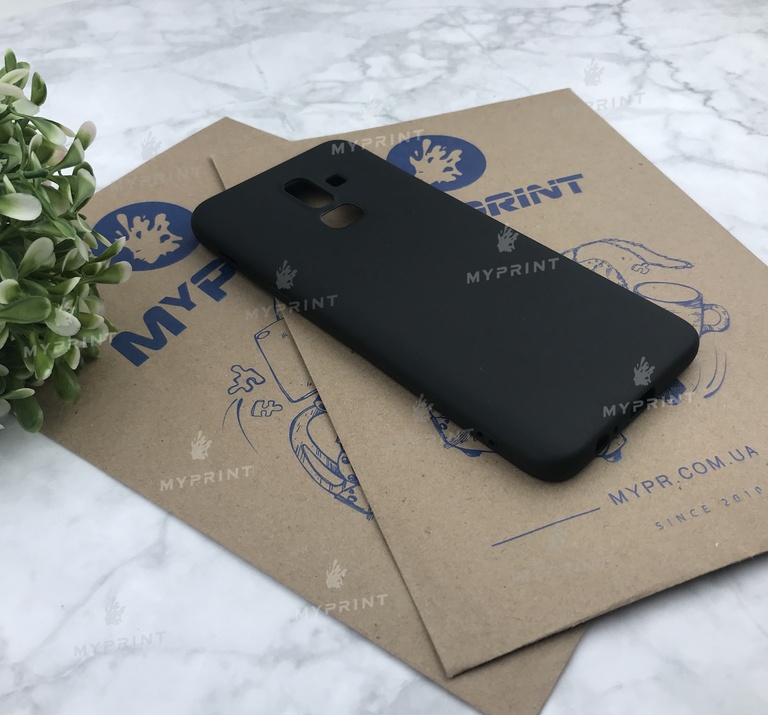 Чохол силіконовий для Samsung J8 2018 чорний (4979) 
