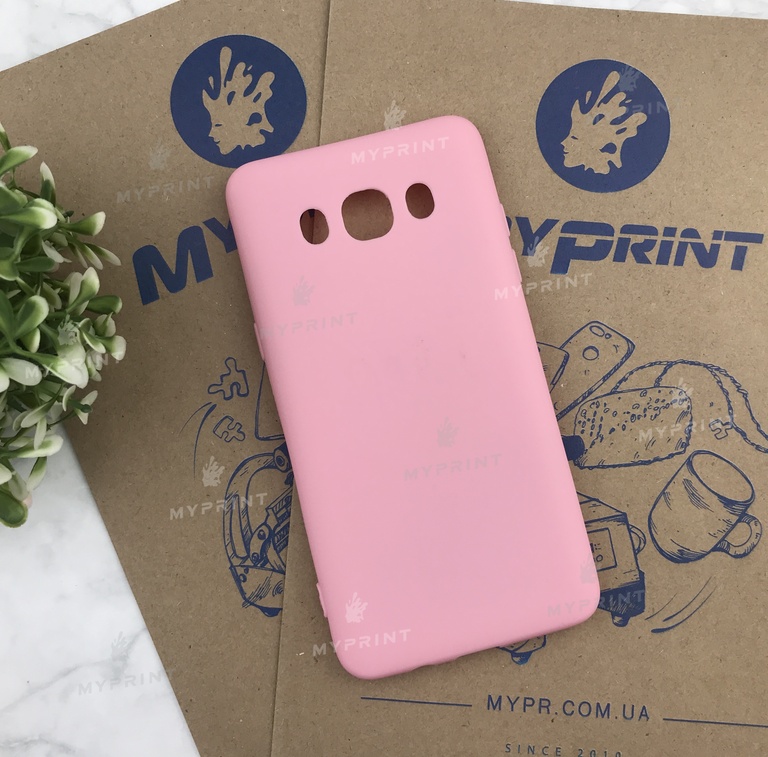 Чохол силіконовий для Samsung J510 рожевий (4938) 