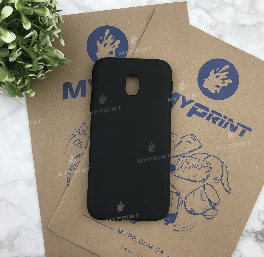 Чохол силіконовий для Samsung J530 чорний (4943) - фото 1 Чохол силіконовий для Samsung J530 чорний (4943) - фото 1 - Чохли для УФ друку