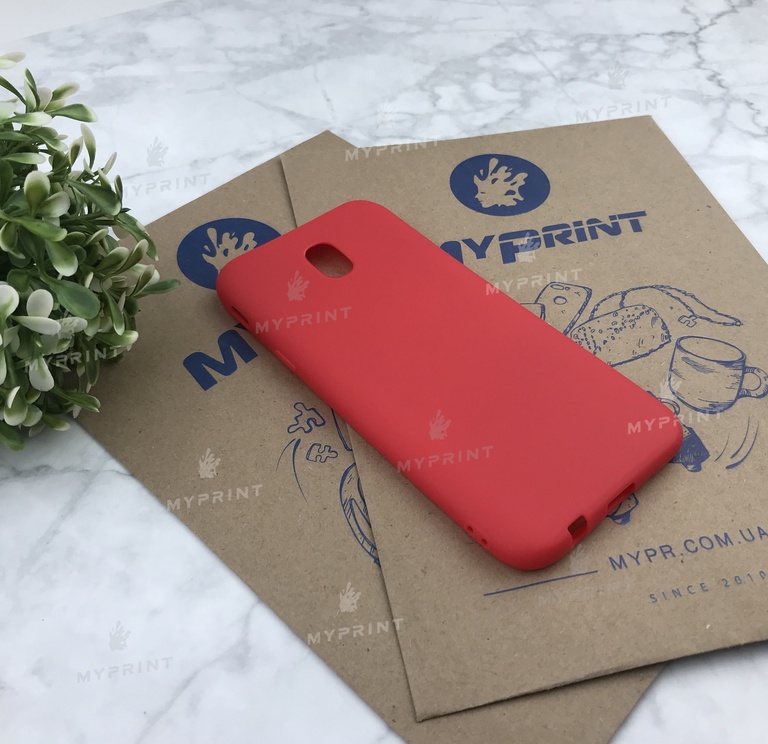 Чохол силіконовий для Samsung J530 червоний (4945) 