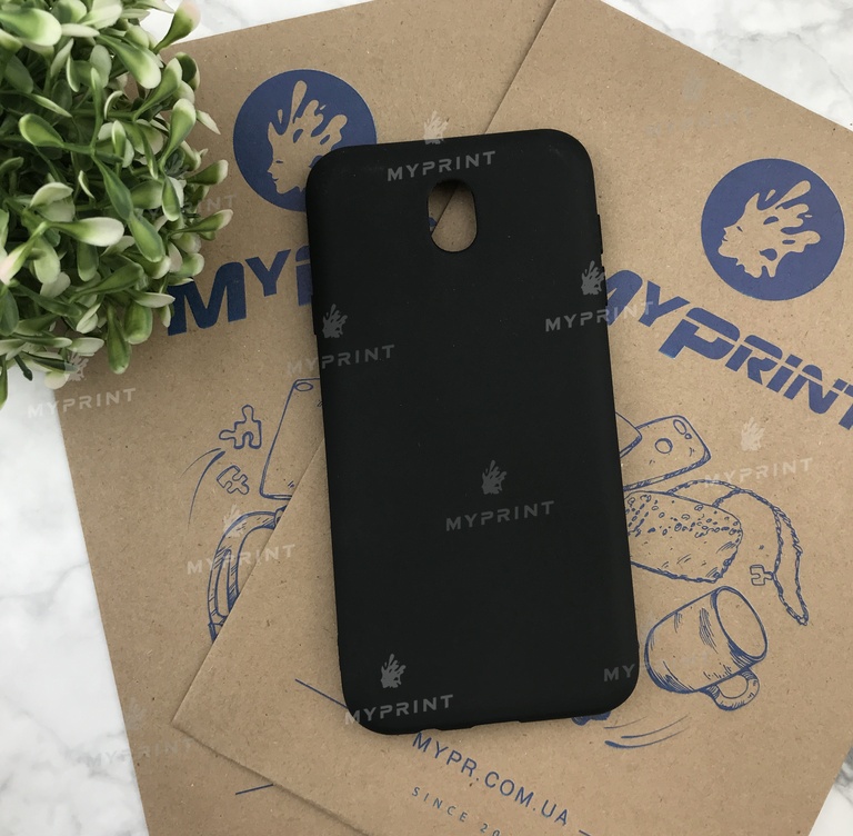 Чохол силіконовий для Samsung J730 чорний (4973) 