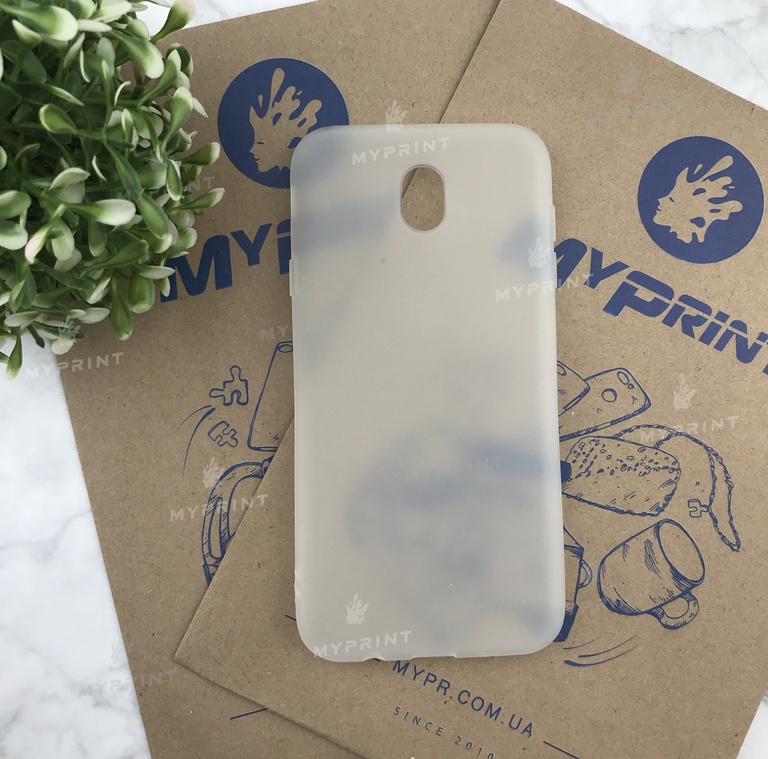 Чохол силіконовий для Samsung J730 білий (4972) 