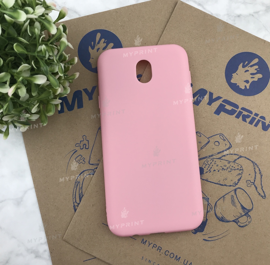 Чохол силіконовий для Samsung J730 рожевий (4974) - фото 1 Чохол силіконовий для Samsung J730 рожевий (4974) - фото 1 - Чохли для УФ друку