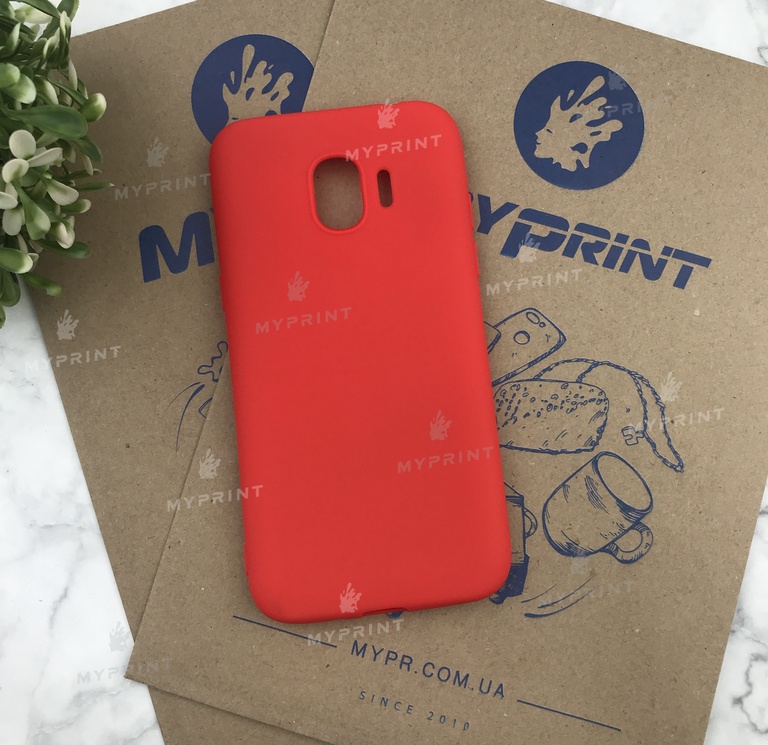 Чохол силіконовий для Samsung J2 2018 червоний (4891) 
