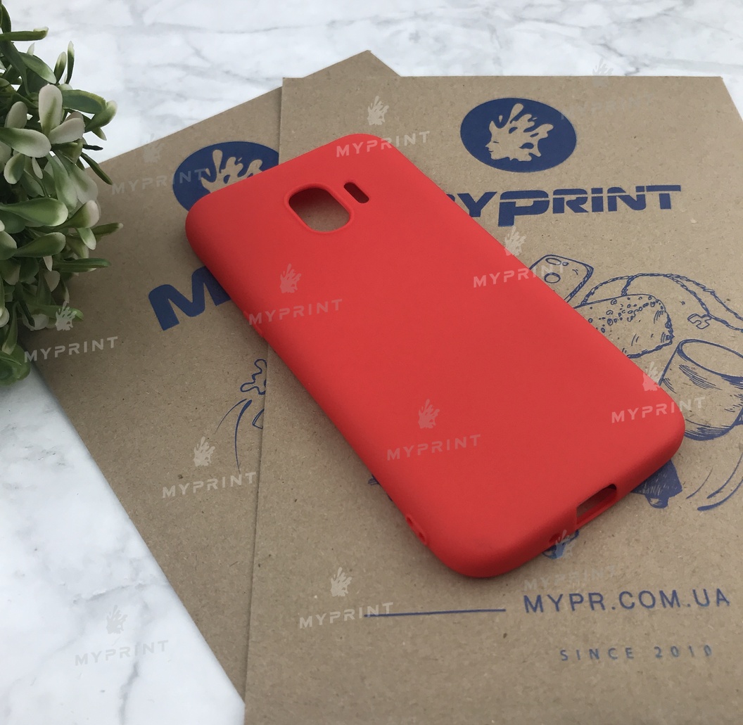 Чохол силіконовий для Samsung J2 2018 червоний (4891) - фото 2 - Чохли для УФ друку