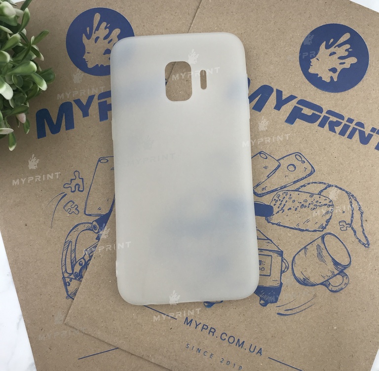 Чехол силиконовый для Samsung J2 Core 2018 белый (4894)  Чехол силиконовый для Samsung J2 Core 2018 белый (4894)