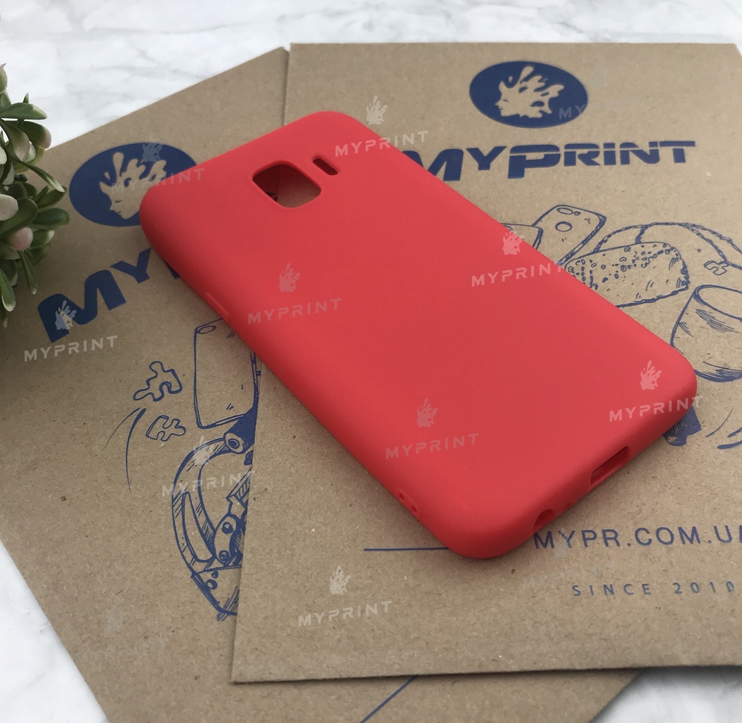 Чохол силіконовий для Samsung J2 Core 2018 червоний (4897) - фото 2 - Чохли для УФ друку