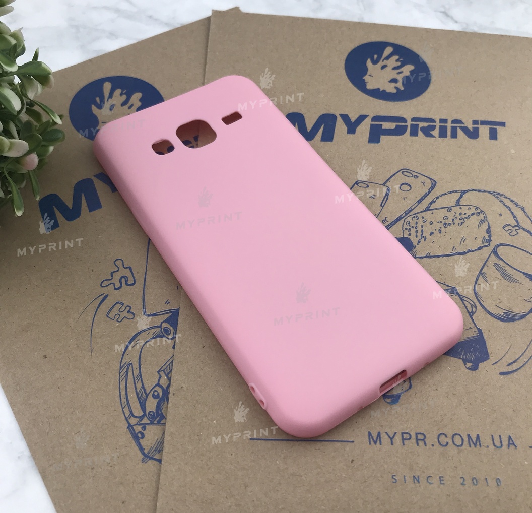 Чохол силіконовий для Samsung J3 / J310 / J320 рожевий (4902) - фото 2 - Чохли для УФ друку