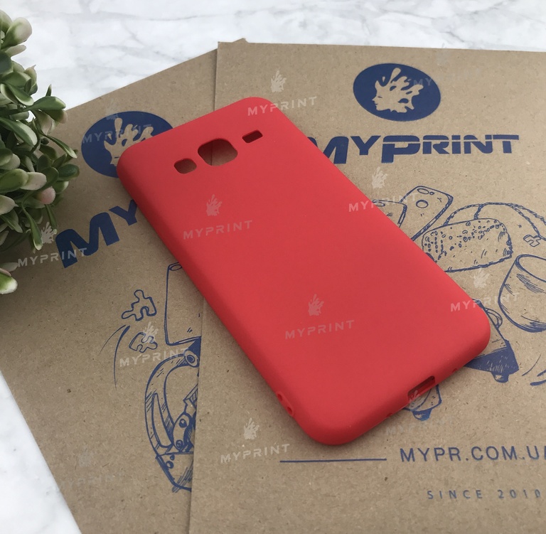 Чохол силіконовий для Samsung J3 / J310 / J320 червоний (4903) 