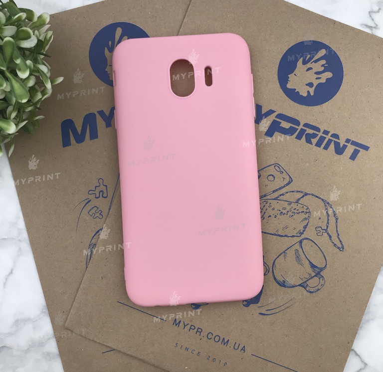 Чохол силіконовий для Samsung J4 рожевий (4920) 