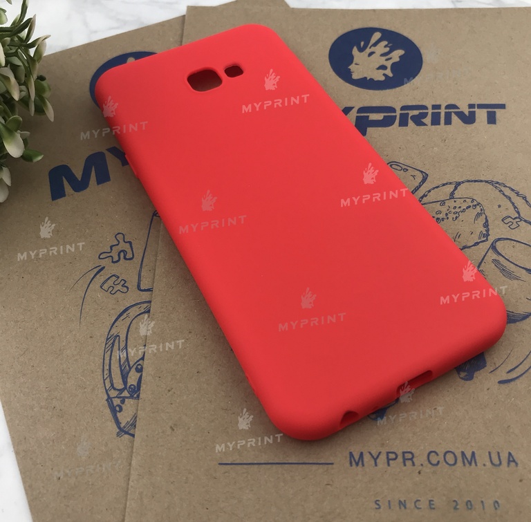 Чохол силіконовий для Samsung J4 Plus 2018 червоний (4915) 