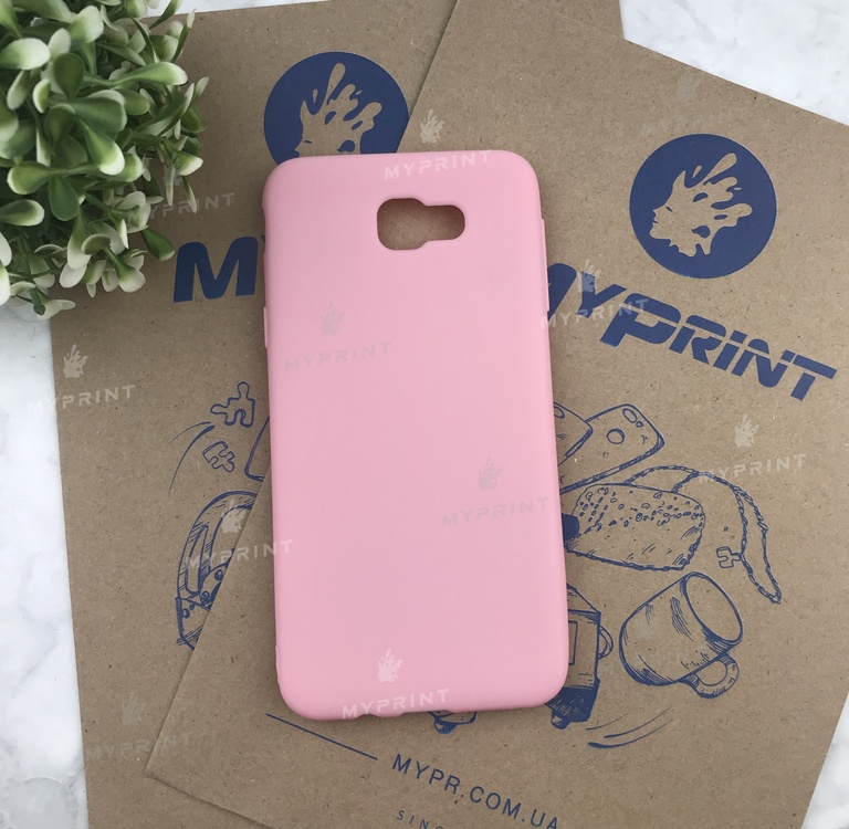 Чохол силіконовий для Samsung J5 Prime G570 рожевий (4926) 