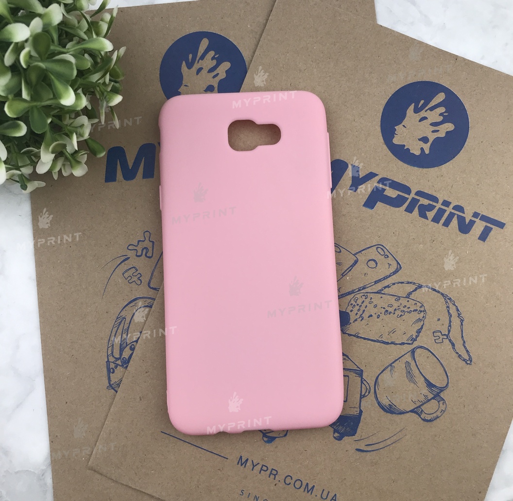Чохол силіконовий для Samsung J5 Prime G570 рожевий (4926) - фото 1 Чохол силіконовий для Samsung J5 Prime G570 рожевий (4926) - фото 1 - Чохли для УФ друку