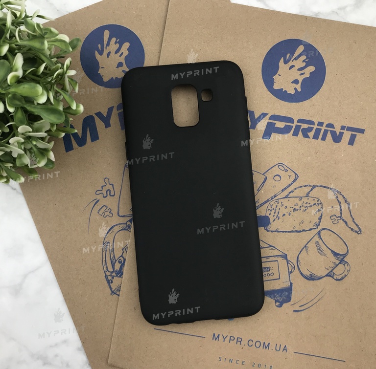 Чохол силіконовий для Samsung J6 чорний (4955) 